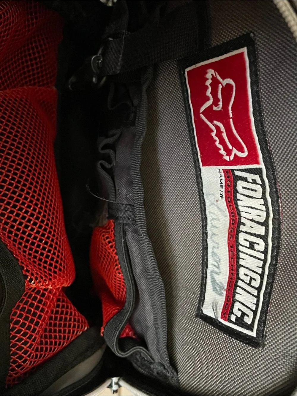 Fox Gray and Black Backpack with Front Pocket
